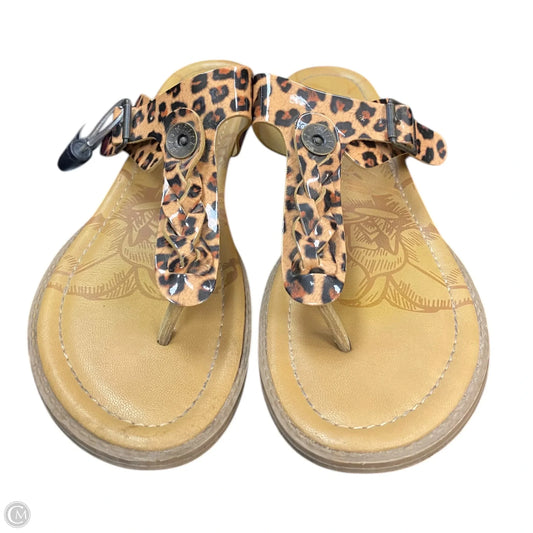 Sandals Flip Flops By Blowfish In Animal Print, Size: 10