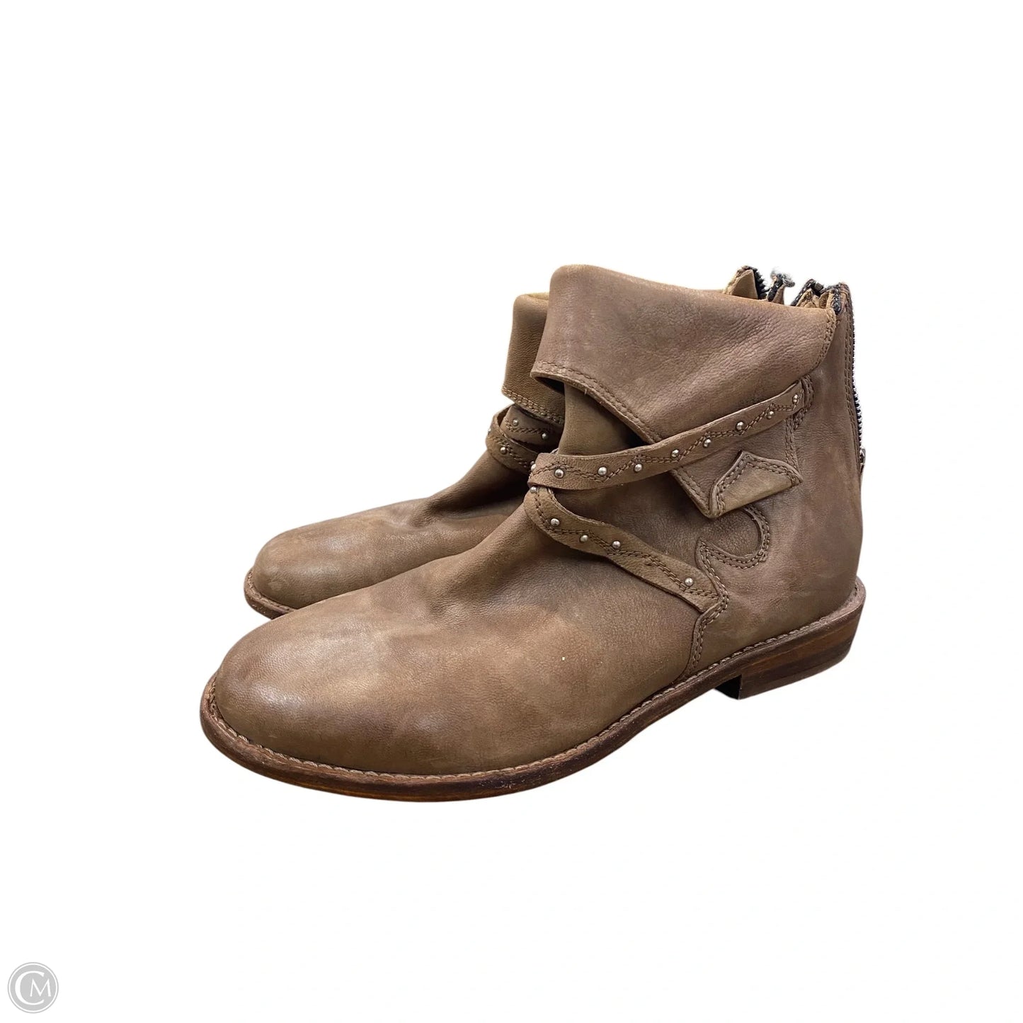 Boots Ankle Flats By Free People In Brown, Size: 7.5