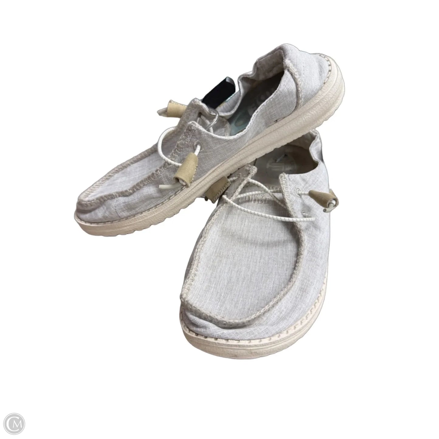 Shoes Flats By Hey Dude In Grey, Size: 8