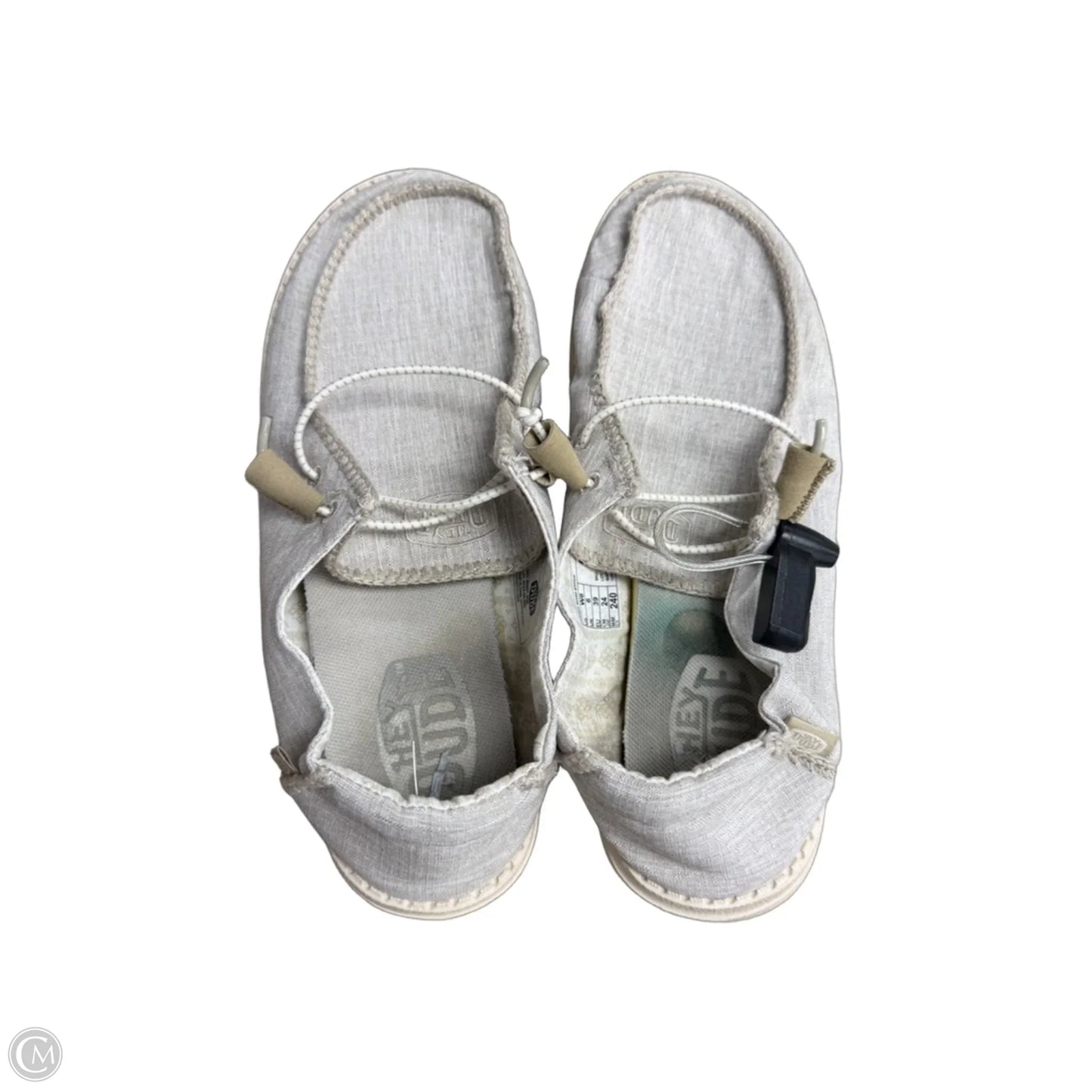 Shoes Flats By Hey Dude In Grey, Size: 8