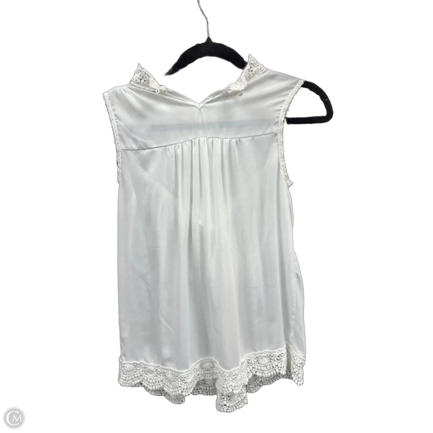 Top Sleeveless By Clothes Mentor In White, Size: S