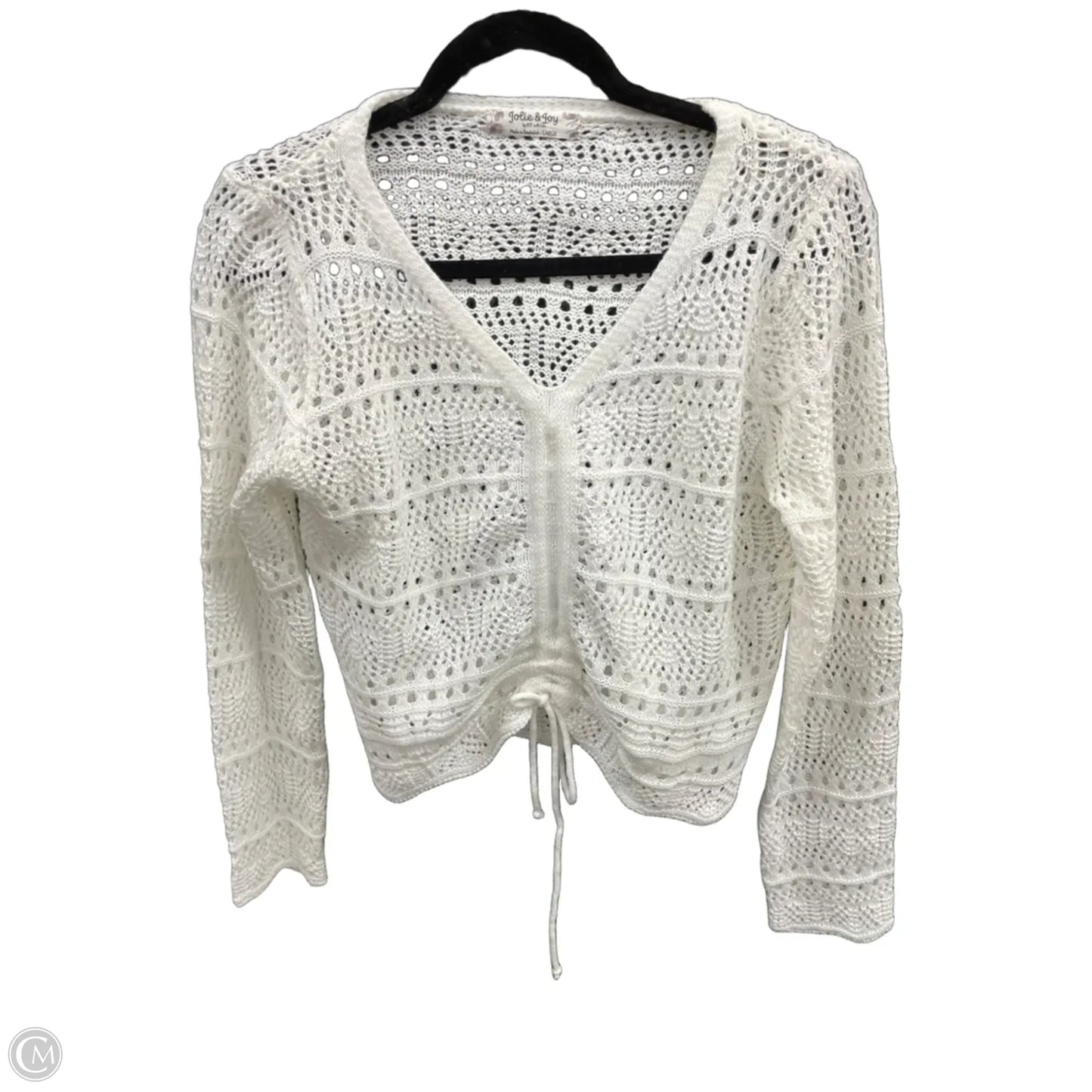 Top Long Sleeve By Jolie & Joy In White, Size: L