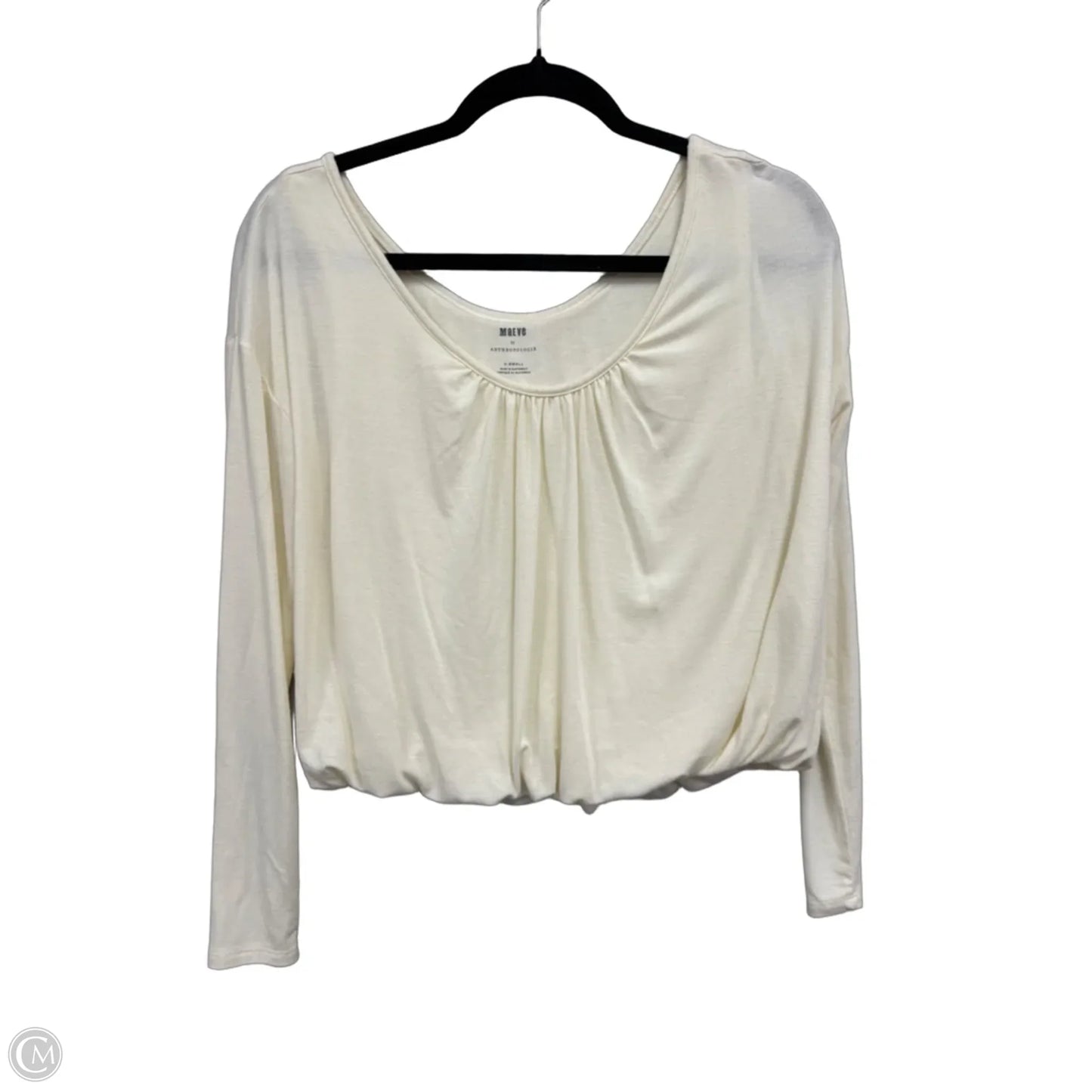 Top Long Sleeve By Maeve In Cream, Size: Xs