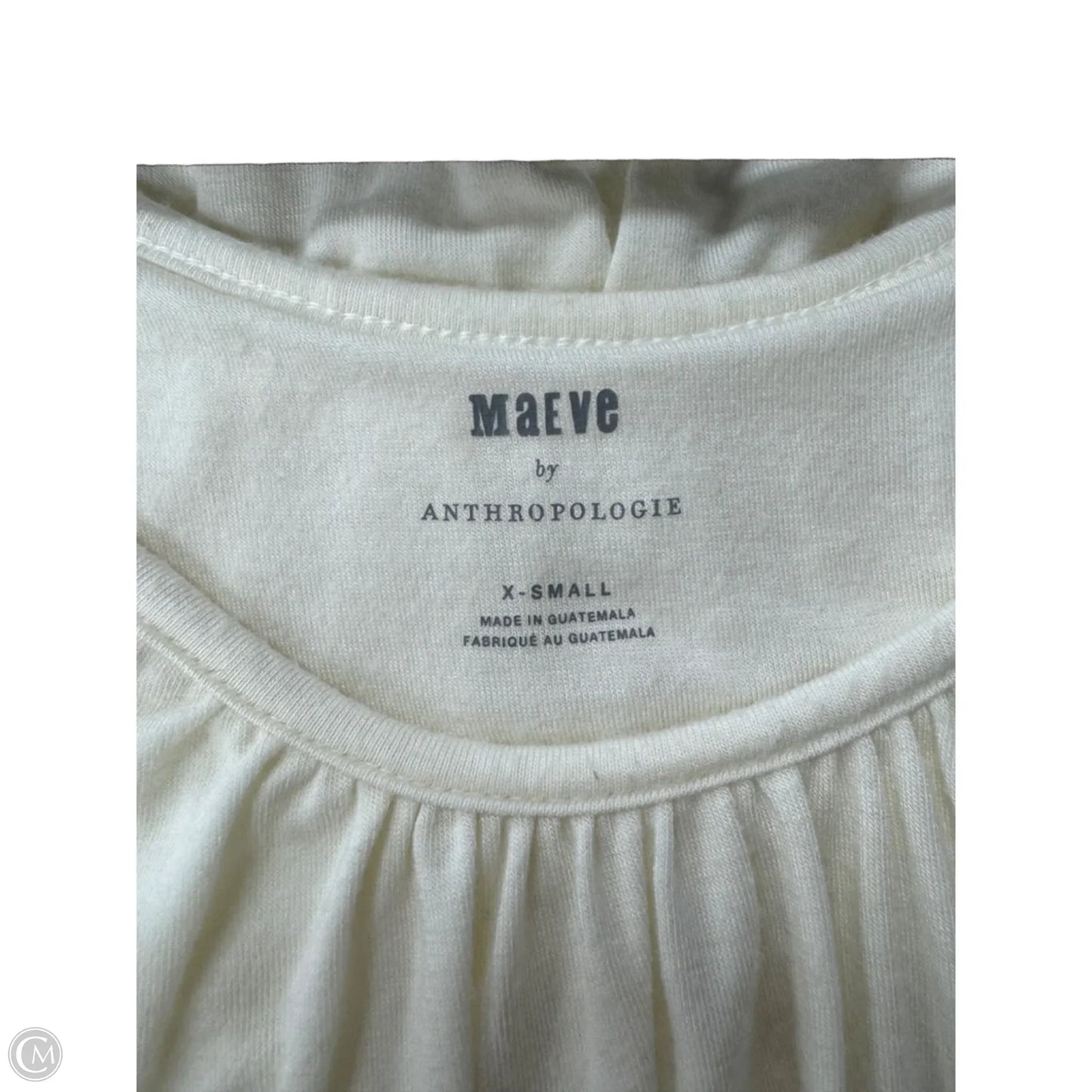 Top Long Sleeve By Maeve In Cream, Size: Xs