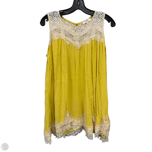 Dress Casual Short By Umgee In Yellow, Size: S