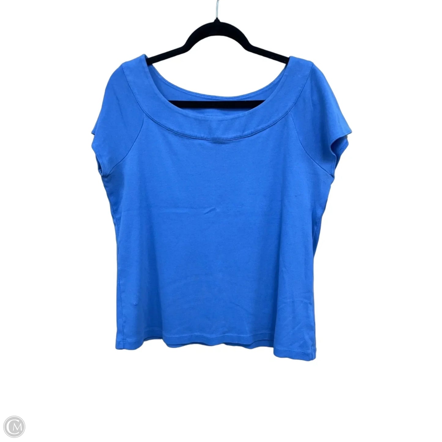Top Short Sleeve By Rafaella In Blue, Size: Xl