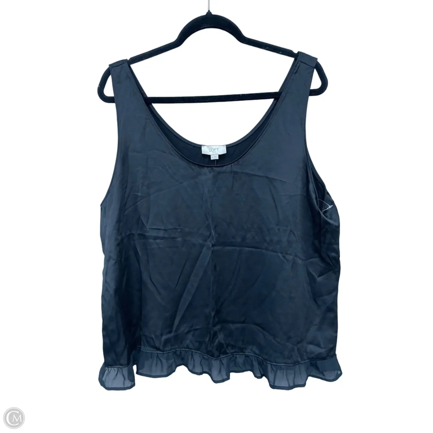 Top Sleeveless By Loft In Black, Size: Xl
