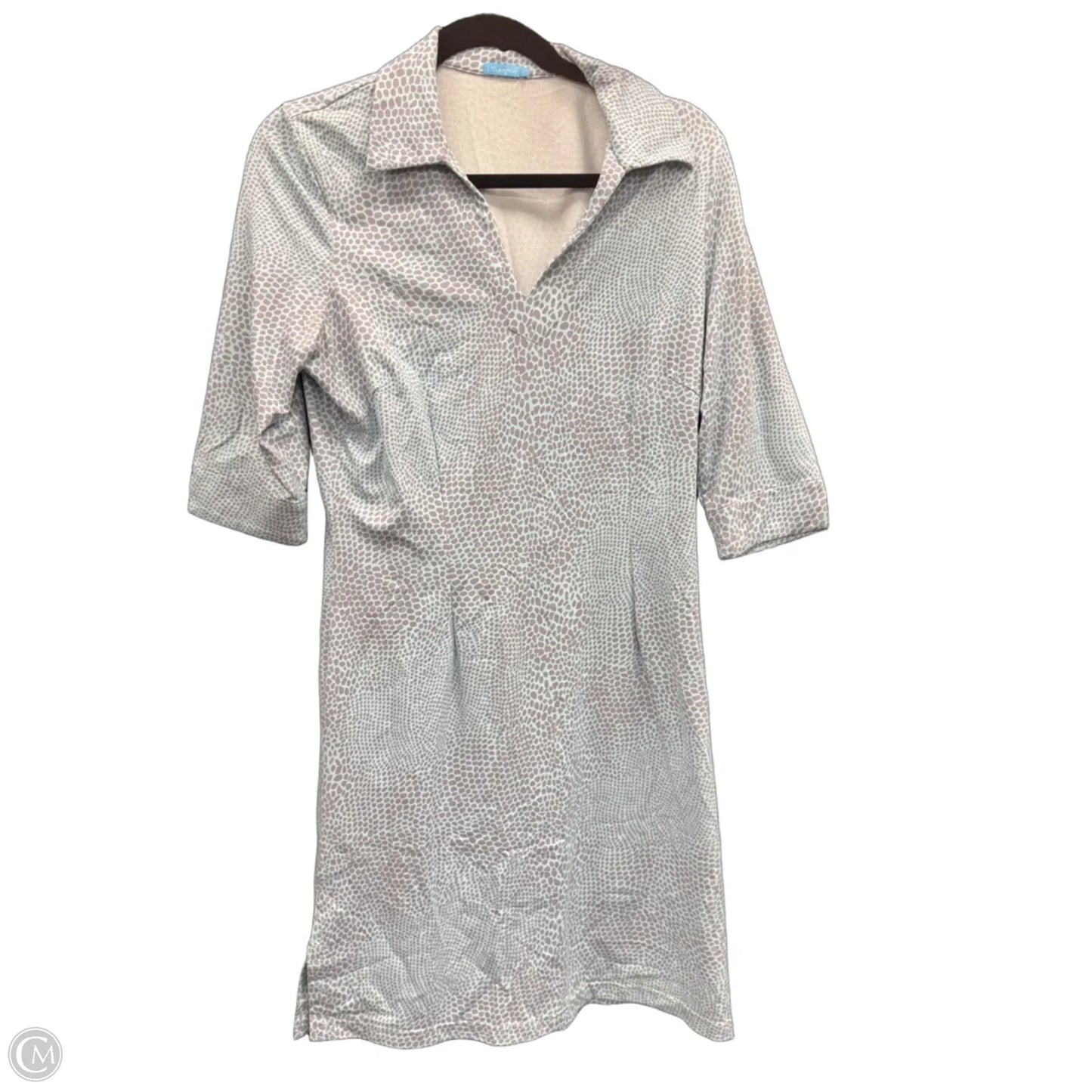 Dress Casual Midi By J Mclaughlin In Blue & Grey, Size: M