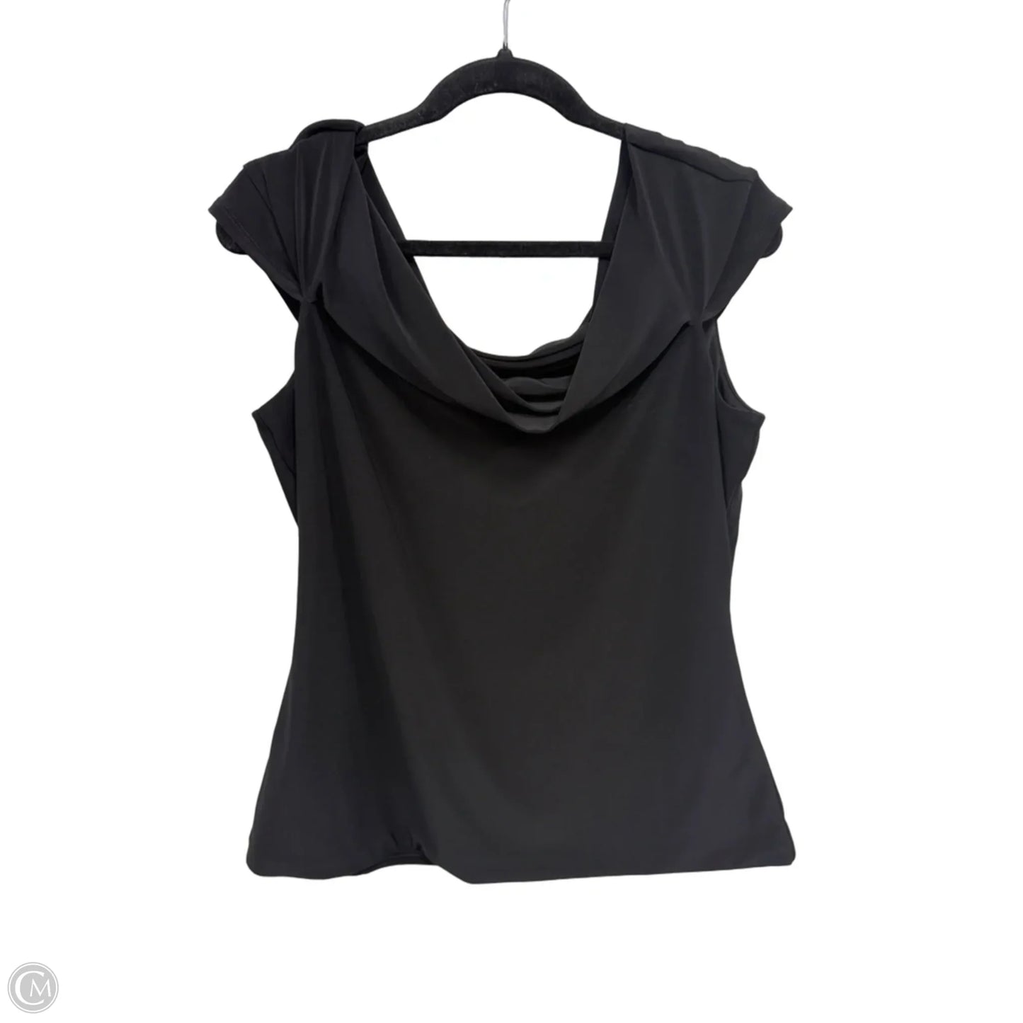 Top Short Sleeve By White House Black Market In Black, Size: L