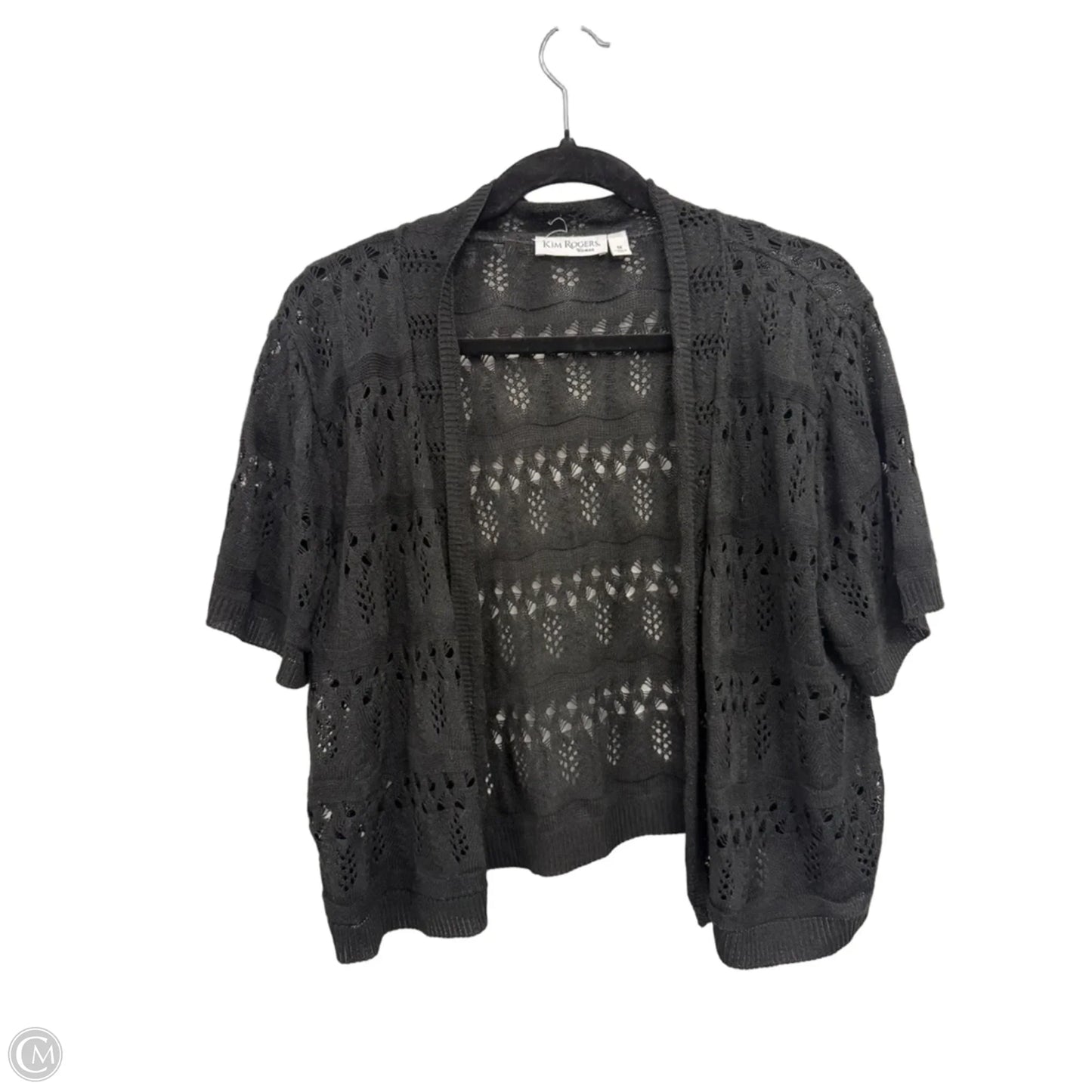 Cardigan By Kim Rogers In Black, Size: 1x
