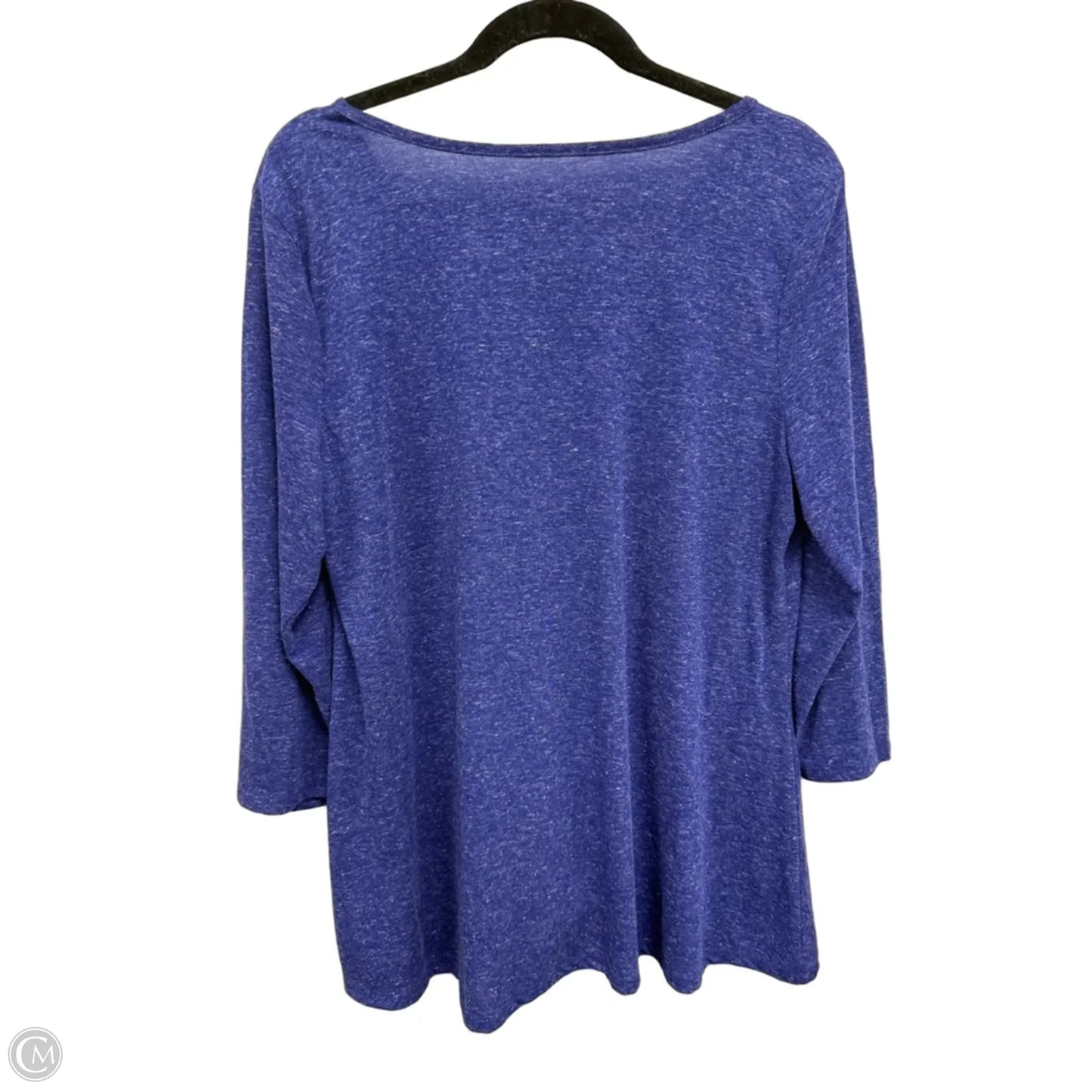 Top Long Sleeve By Kim Rogers In Purple, Size: Xl