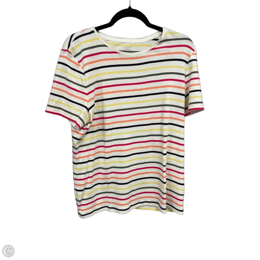 Top Short Sleeve By Talbots In Multi-colored, Size: Xl