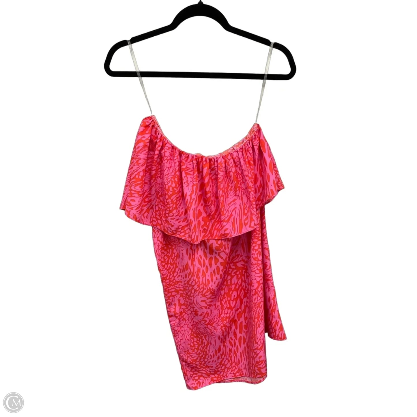 Dress Casual Short By Vici In Orange & Pink, Size: M