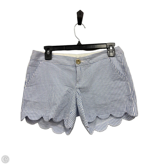 Shorts Designer By Lilly Pulitzer In Blue & White, Size: 0