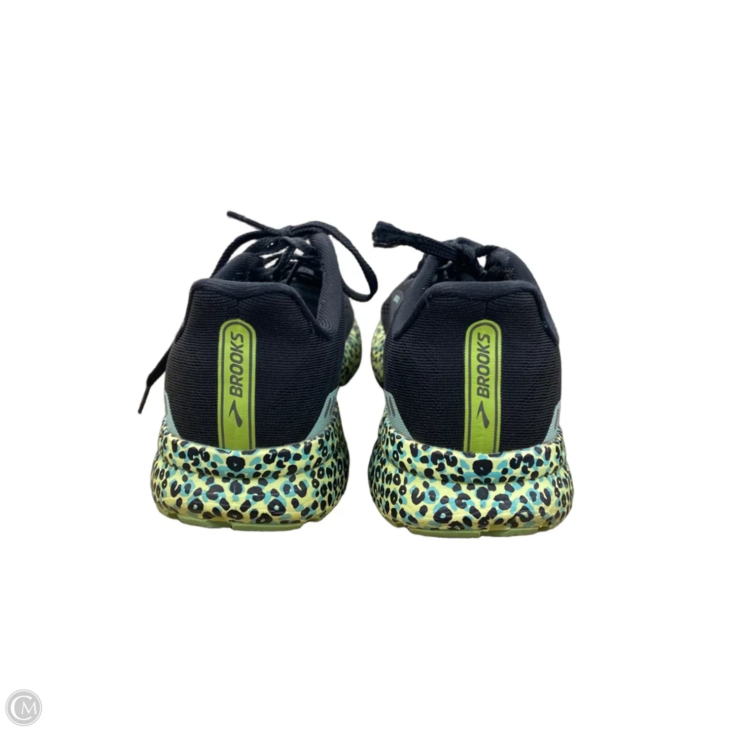 Shoes Athletic By Brooks In Black & Green, Size: 8