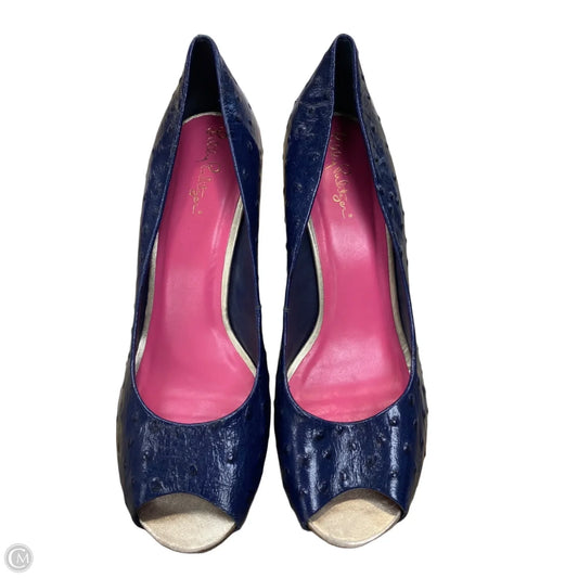 Shoes Designer By Lilly Pulitzer In Navy, Size: 8.5