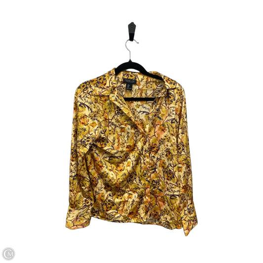 Top Long Sleeve By Rachel Zoe In Orange & Yellow, Size: S