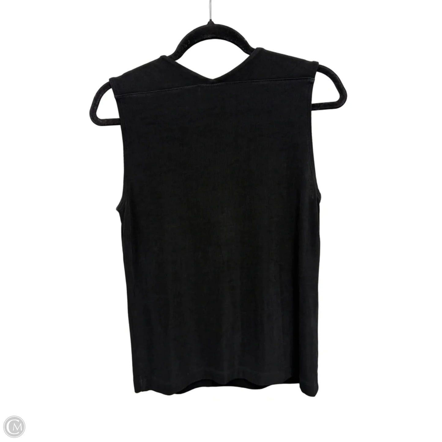 Top Sleeveless By Chicos In Black, Size: M