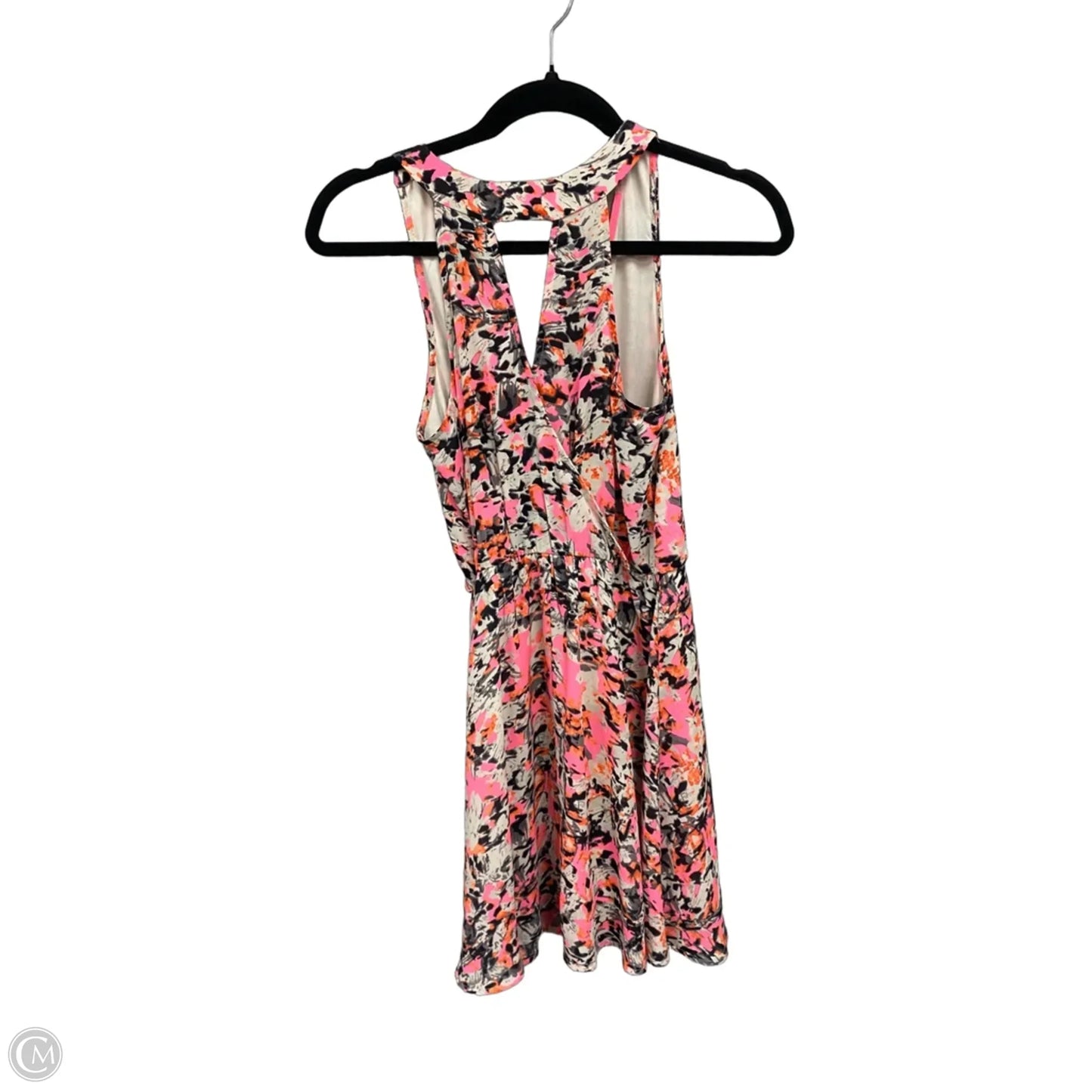 Dress Casual Short By Lush In Orange & Pink, Size: Xs