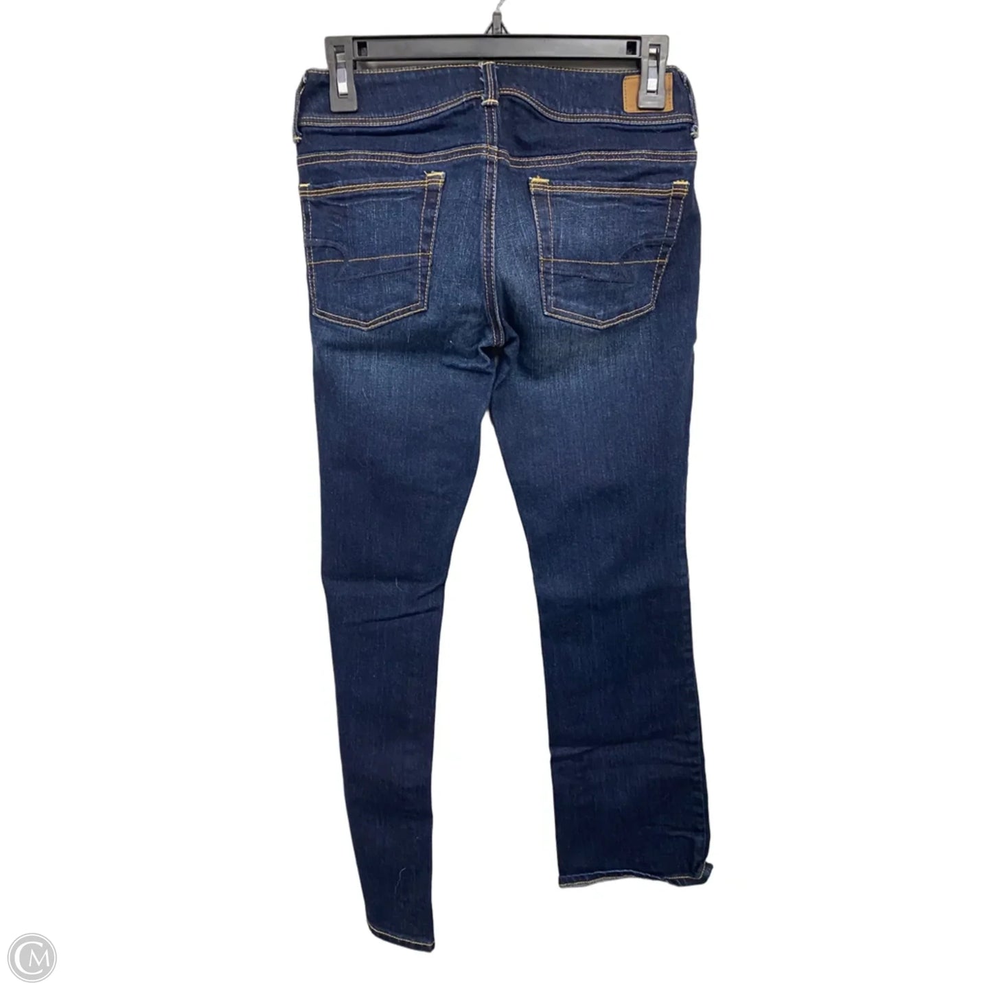 Jeans Flared By American Eagle In Blue Denim, Size: 4