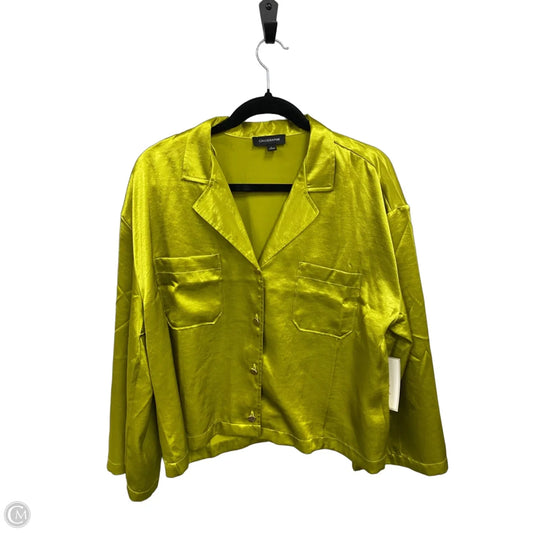 Jacket Other By Calligraphie In Chartreuse, Size: L