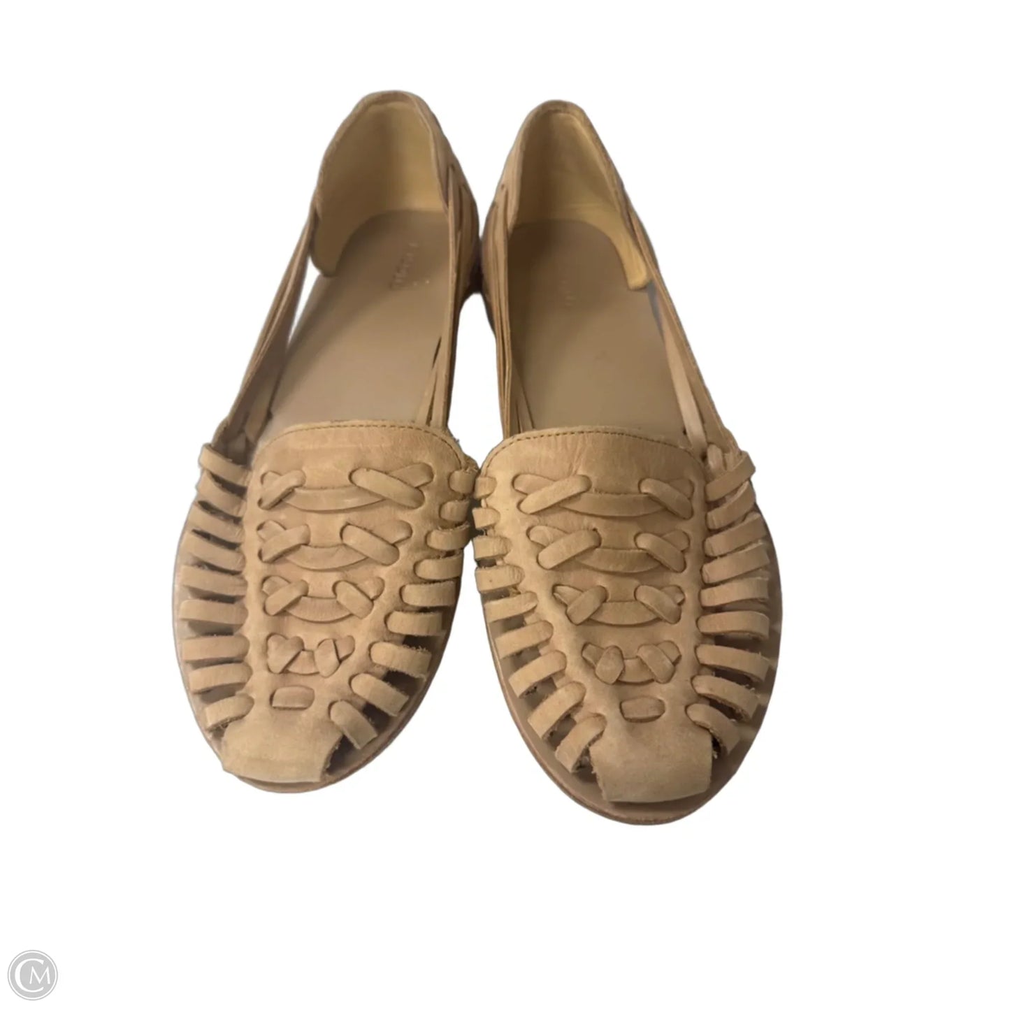 Shoes Flats By Clothes Mentor In Tan, Size: 9