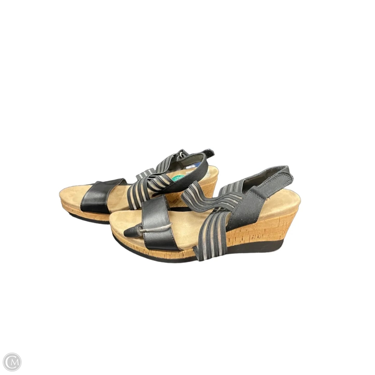 Sandals Heels Wedge By Bare Traps In Black, Size: 7.5