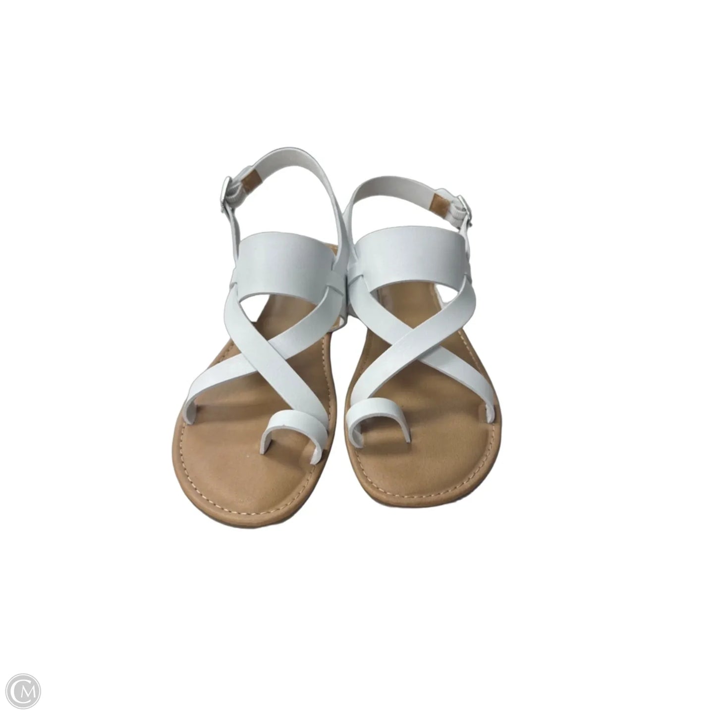 Sandals Flip Flops By Bare Traps In White, Size: 7.5