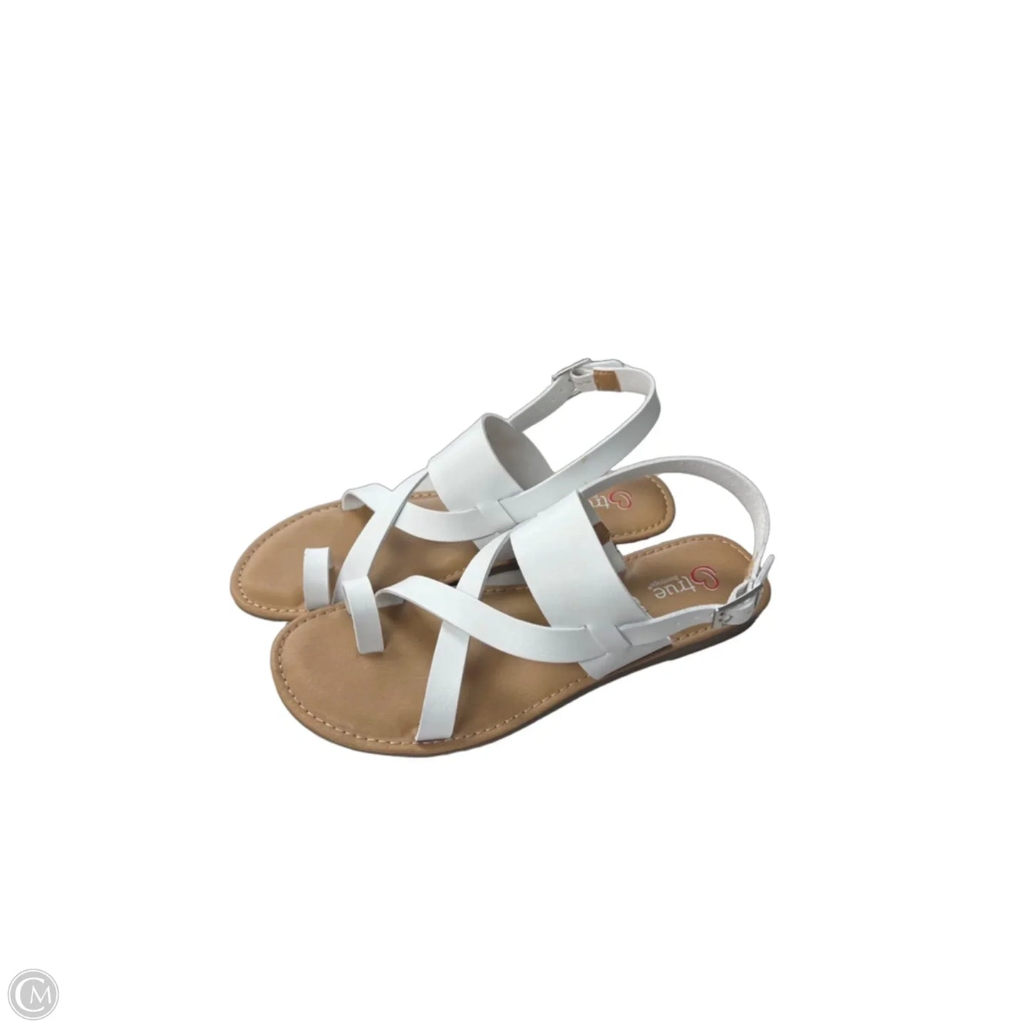 Sandals Flip Flops By Bare Traps In White, Size: 7.5