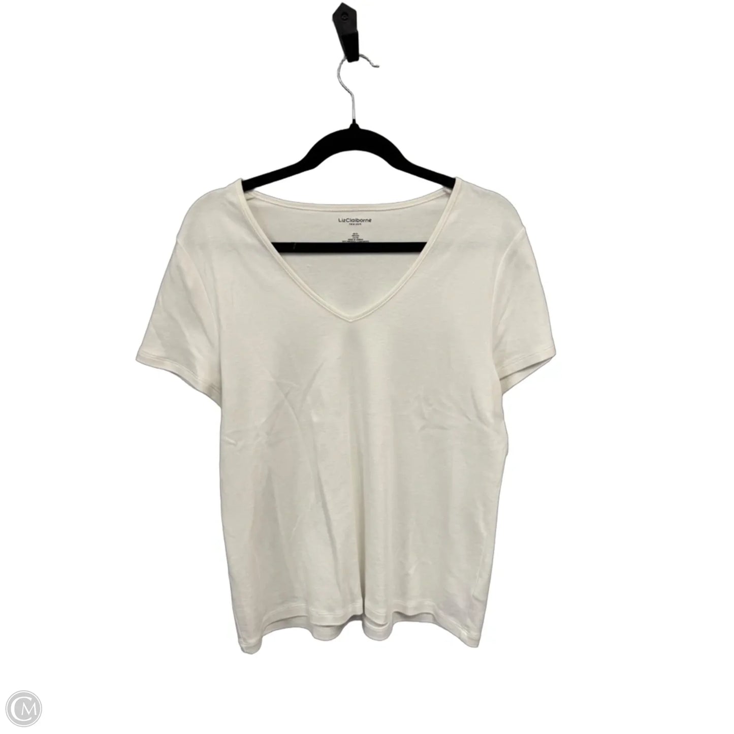Top Sleeveless Basic By Liz Claiborne In White, Size: Xl