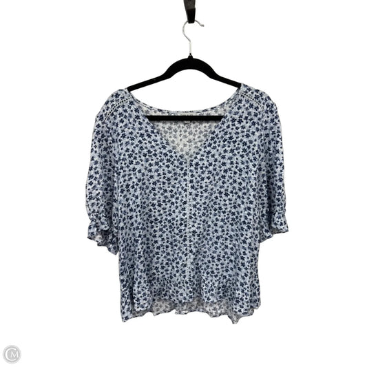 Top Short Sleeve By Clothes Mentor In Blue, Size: L