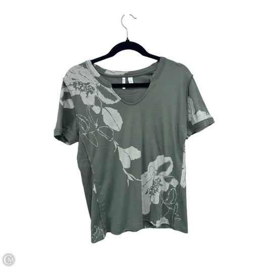 Top Short Sleeve By Cato In Green, Size: L