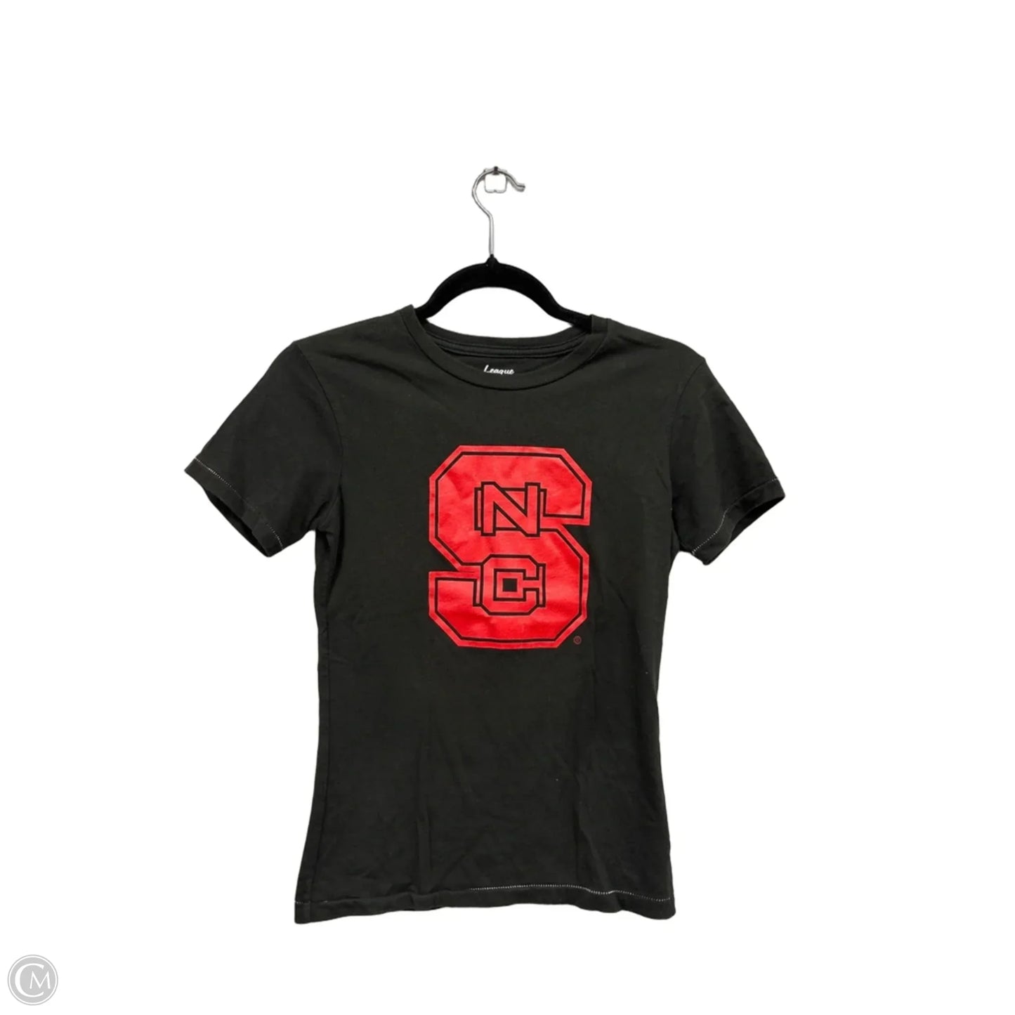 Top Short Sleeve Basic By Clothes Mentor In Black & Red, Size: S