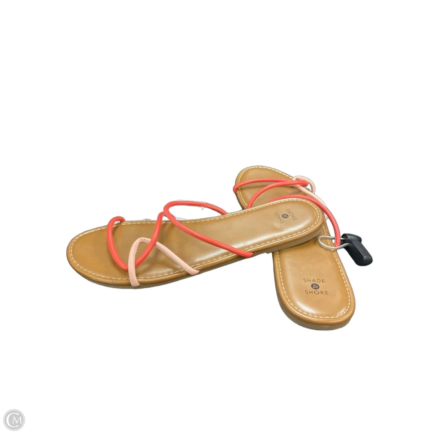 Sandals Flats By Shade & Shore In Coral, Size: 11