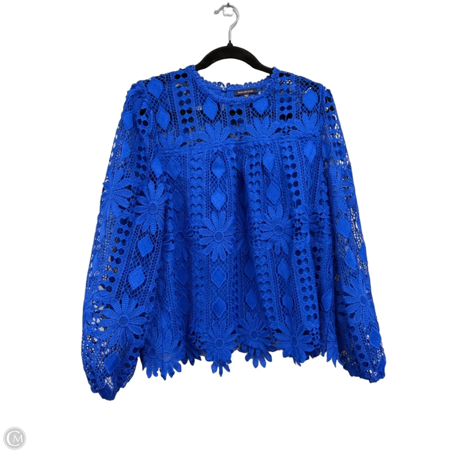 Top Long Sleeve By Skies Are Blue In Blue, Size: L