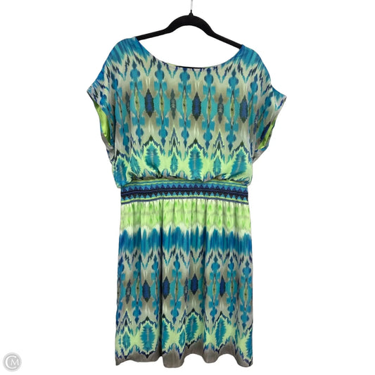 Dress Casual Midi By Tiana B In Blue & Green, Size: 16