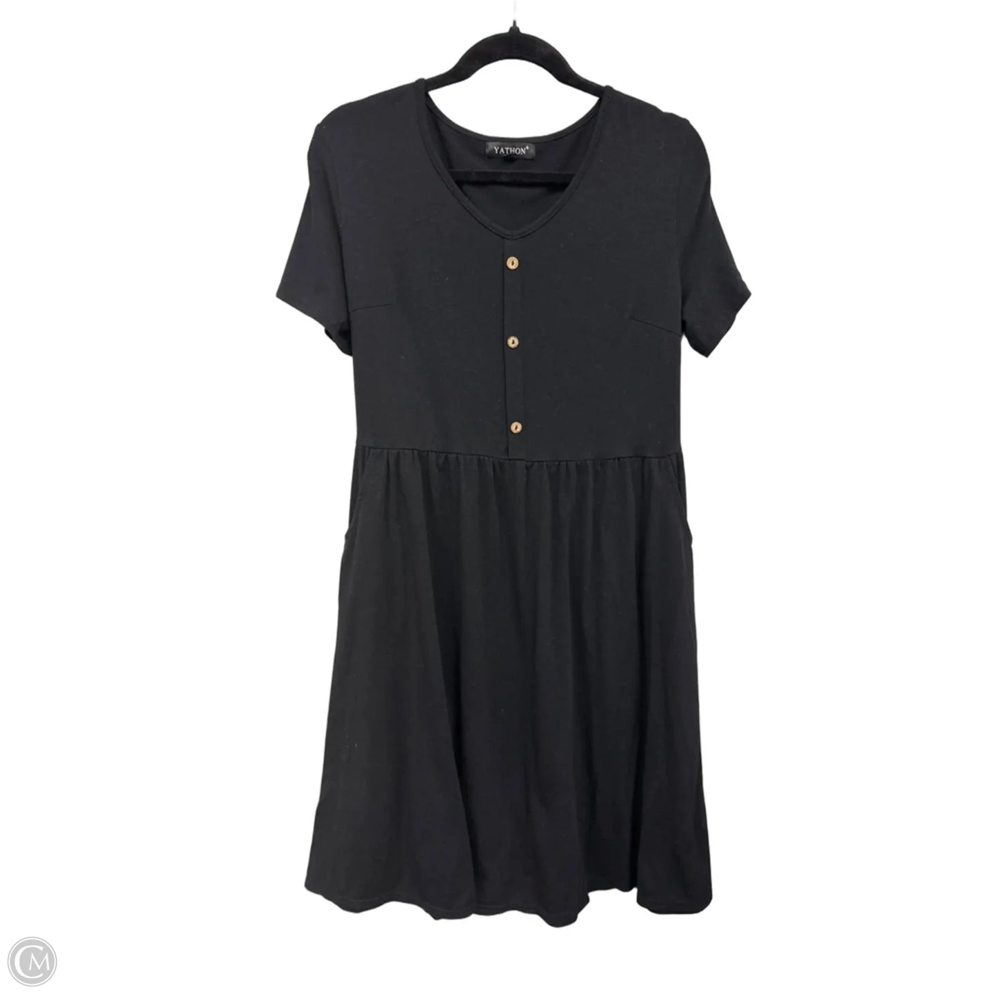 Dress Casual Midi By Clothes Mentor In Black, Size: Xl