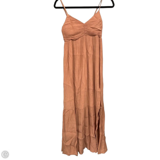 Dress Casual Maxi By Abercrombie And Fitch In Peach, Size: S