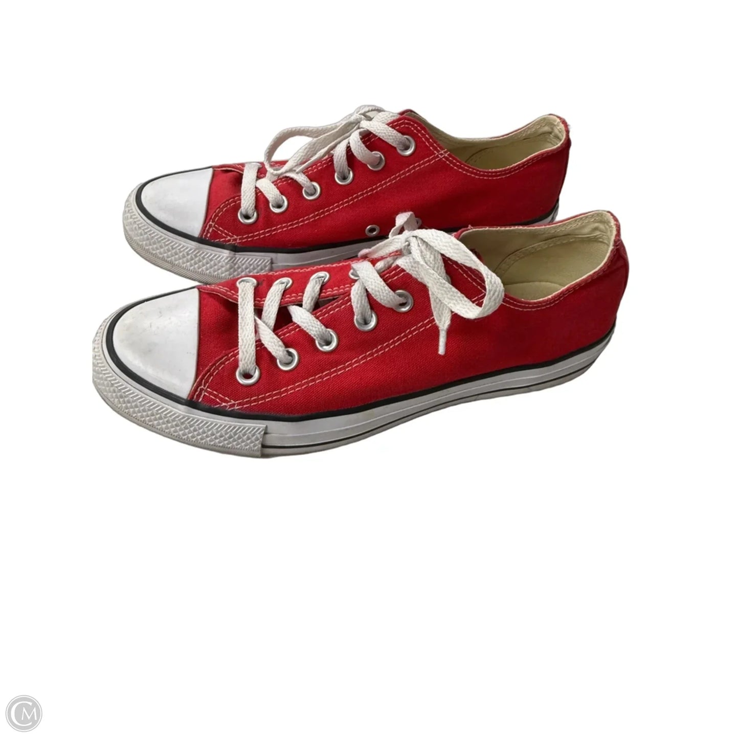 Shoes Sneakers By Converse In Red & White, Size: 9
