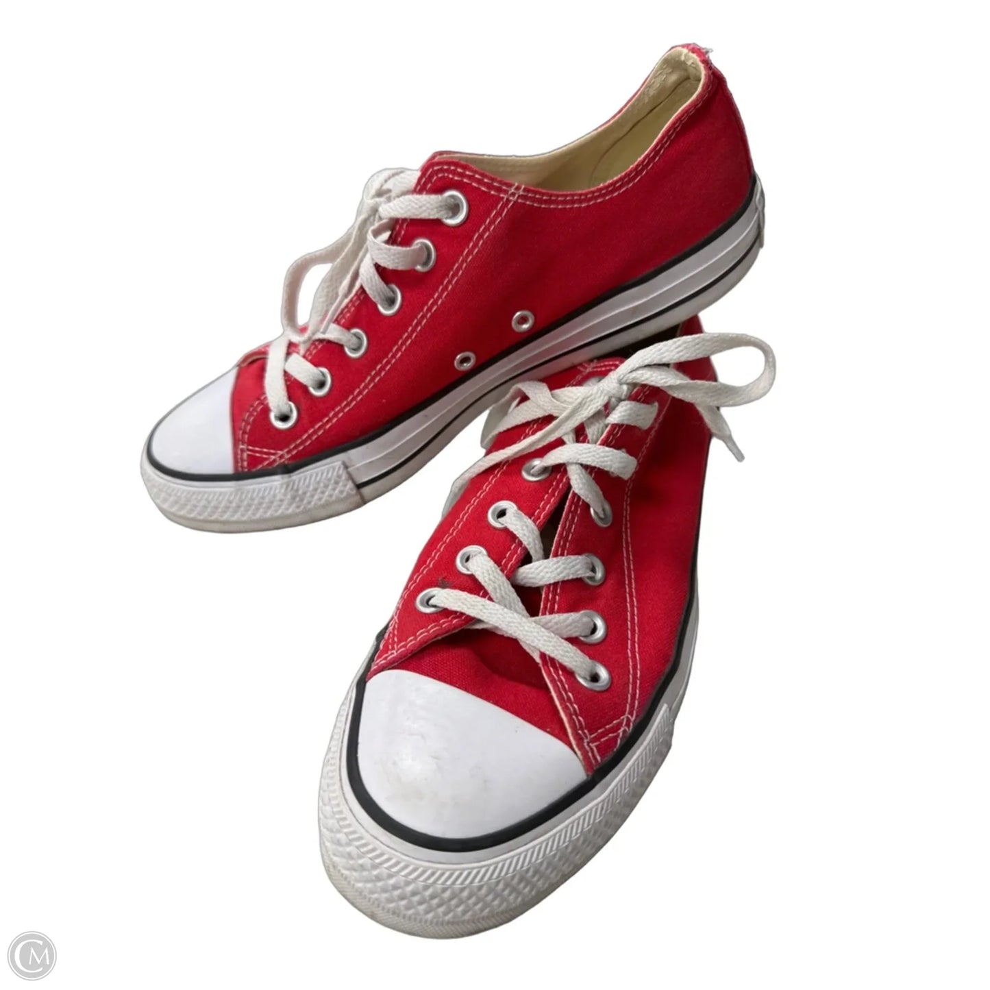 Shoes Sneakers By Converse In Red & White, Size: 9