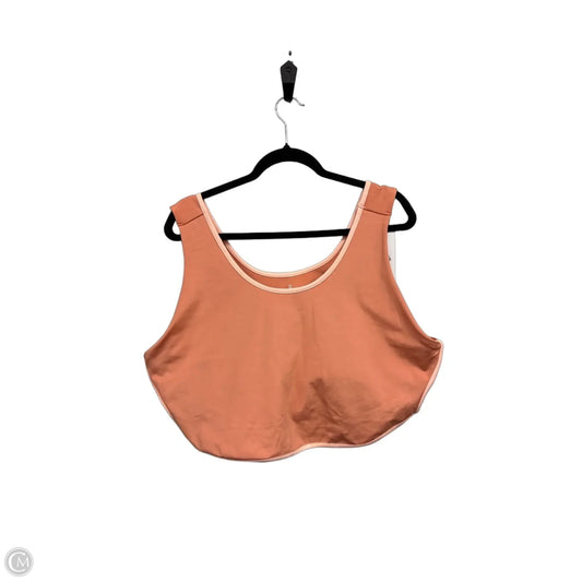 Athletic Bra By Zelos In Peach, Size: 3x