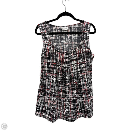 Top Sleeveless By Avenue In Black & White, Size: Xl