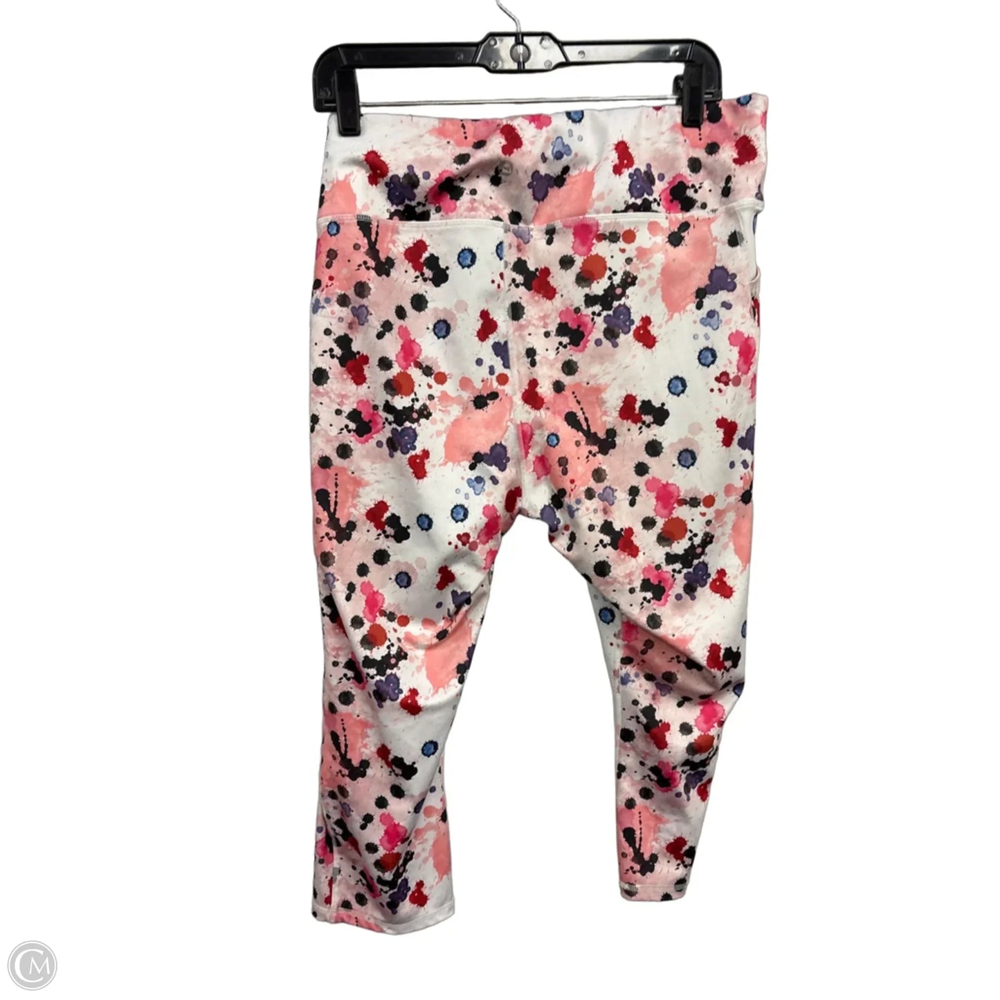 Athletic Leggings Capris By Legend In Pink & White, Size: 3x