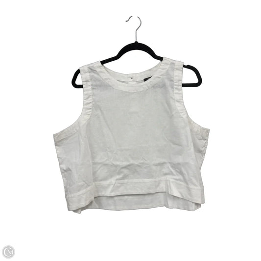 Top Sleeveless By Express In White, Size: Xl