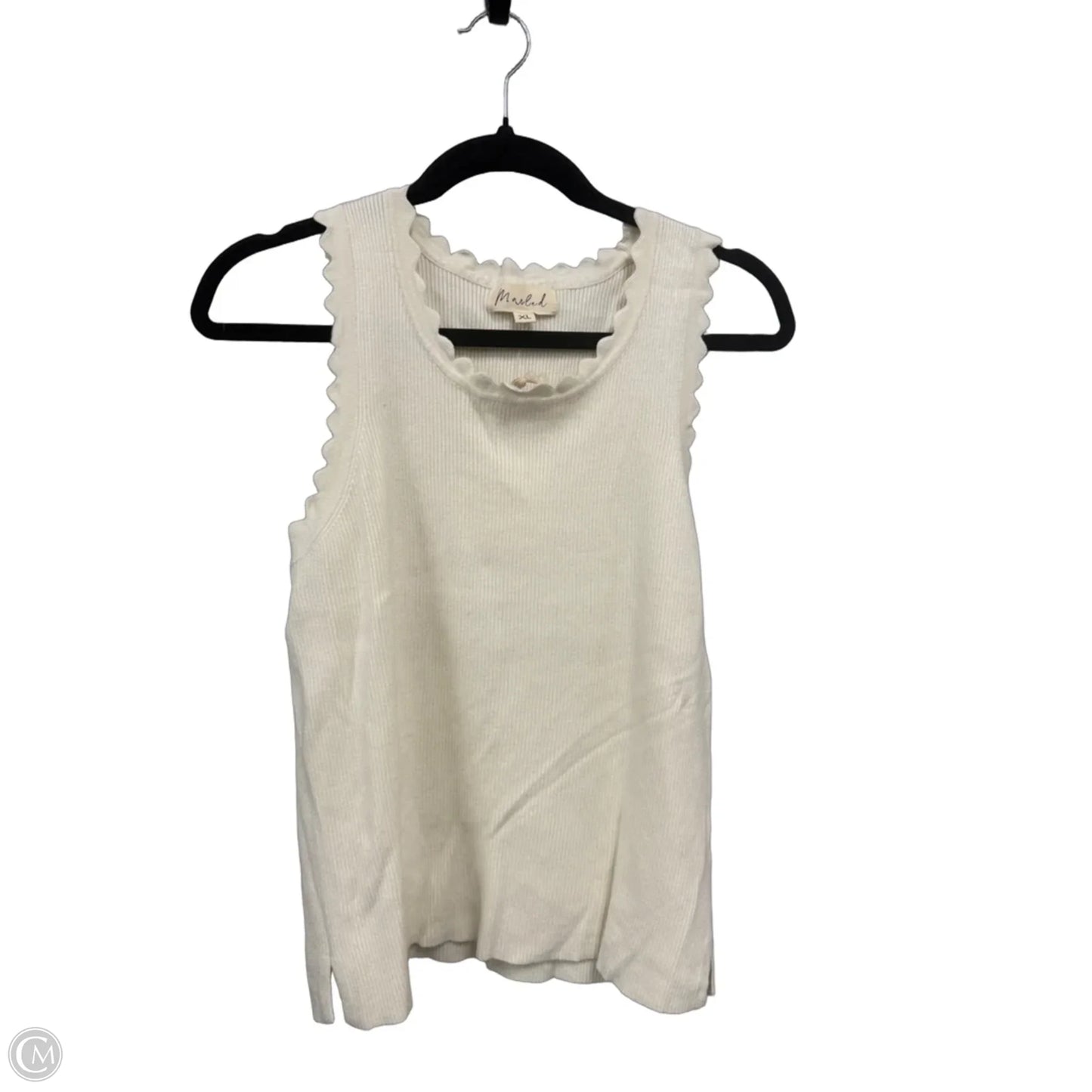 Top Sleeveless By Marled In Cream, Size: Xl