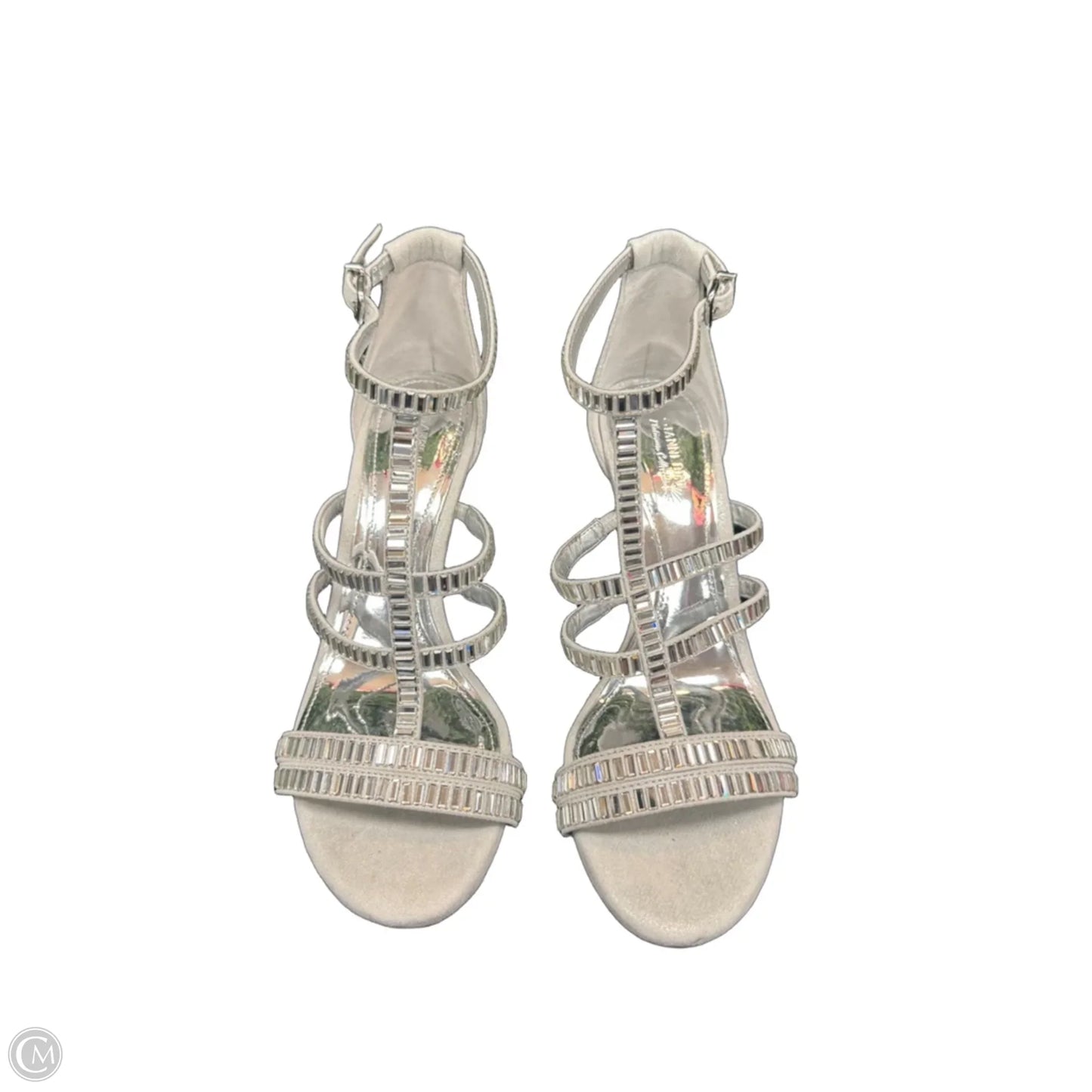 Shoes Heels Stiletto By Gianni Bini In Silver, Size: 7