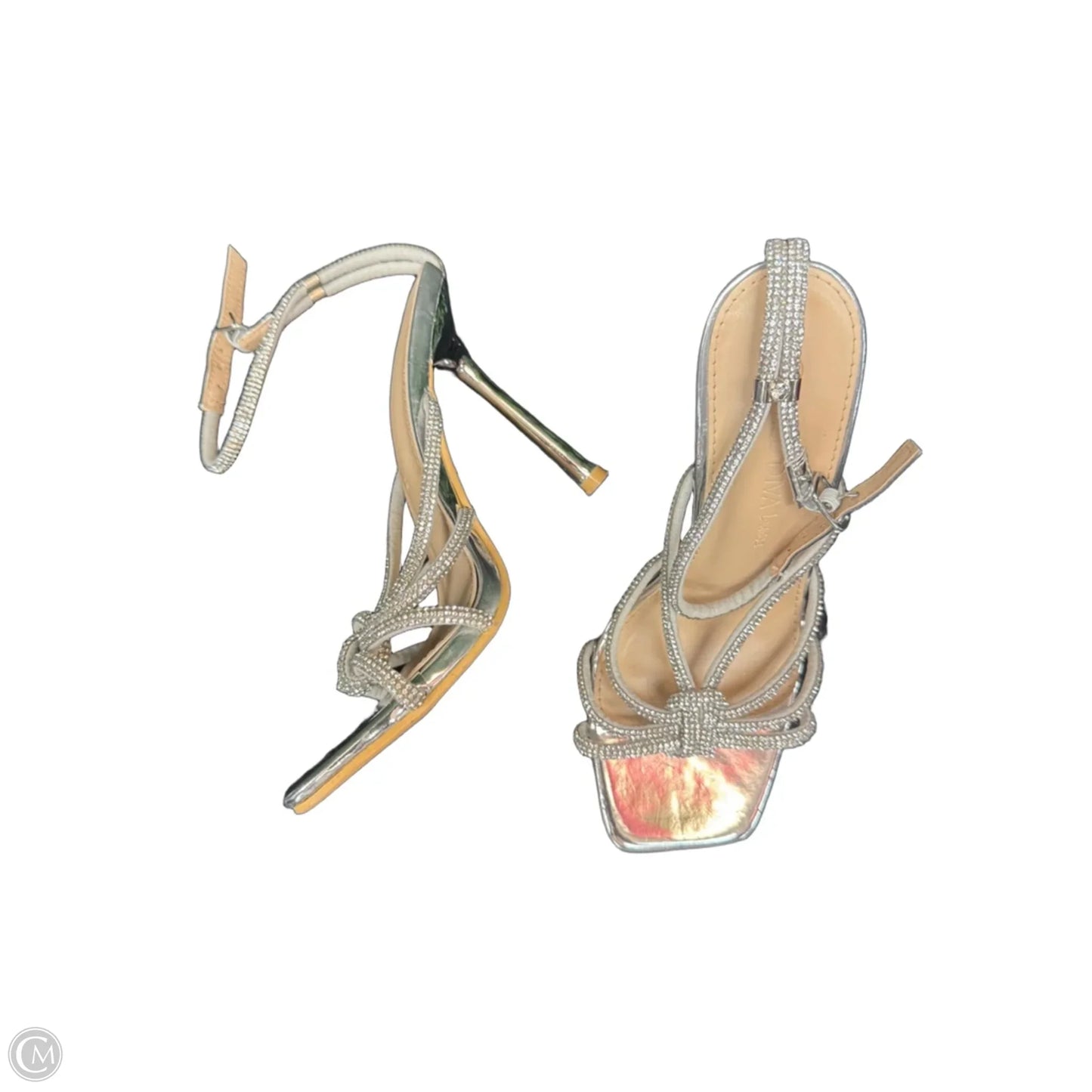 Shoes Heels Stiletto By Wild Diva In Silver, Size: 6