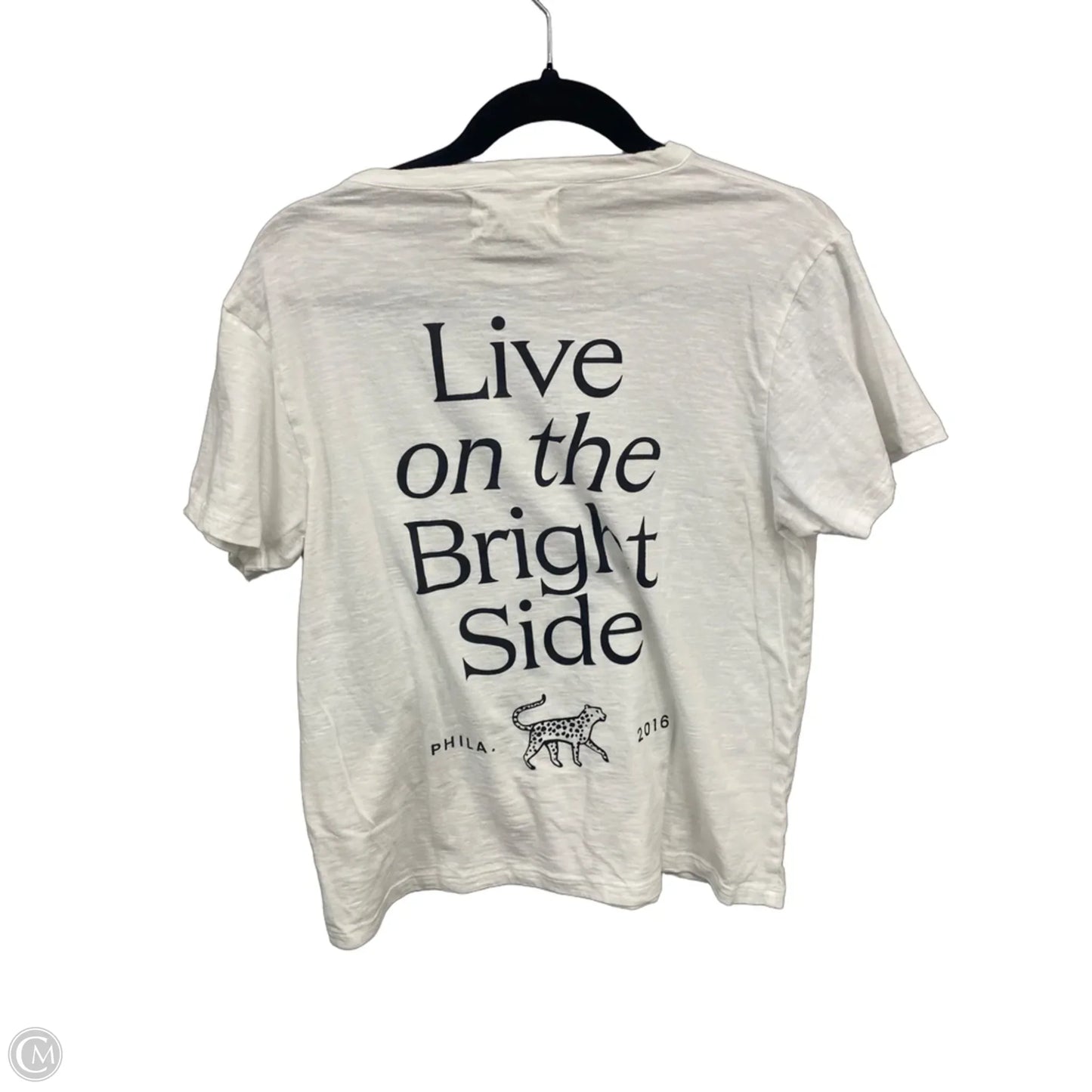 Top Short Sleeve Basic By Printfresh In White, Size: S