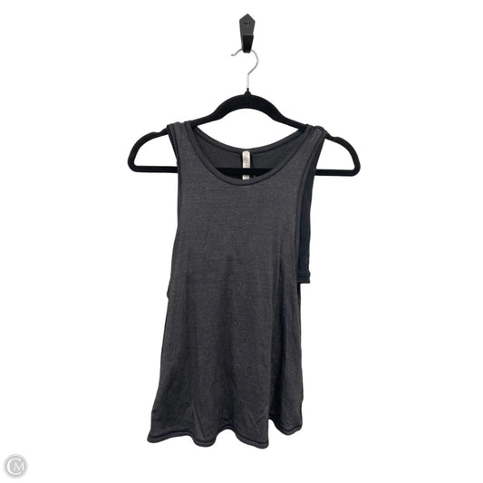 Athletic Tank Top By Lululemon In Black & Grey, Size: 8