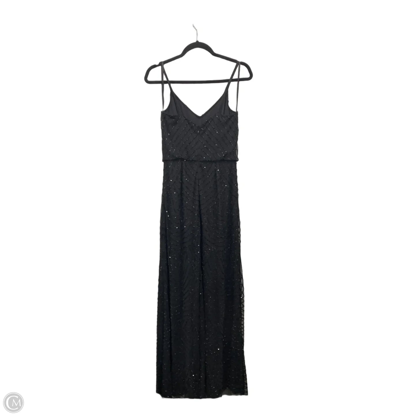 Dress Party Long By Adrianna Papell In Black, Size: 2